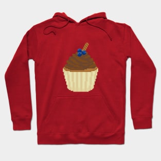 Light chocolate cupcake pixel art Hoodie